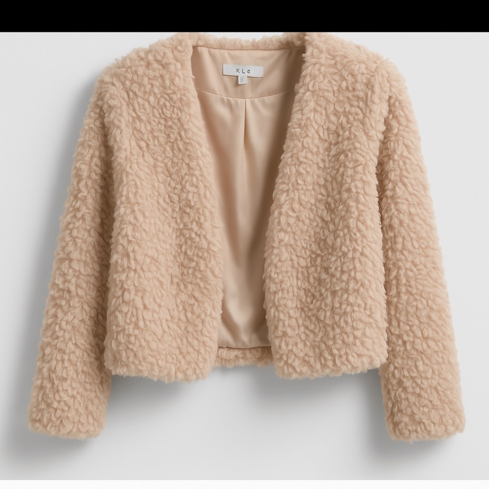 Faux fur fluffy coat